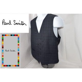 ポールスミス(Paul Smith)の新品☆Paul Smith ビジネス ベスト☆デルフィノ生地☆紺☆XL(ベスト)