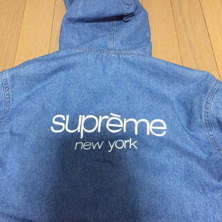 supreme classic logo denim jacket S
