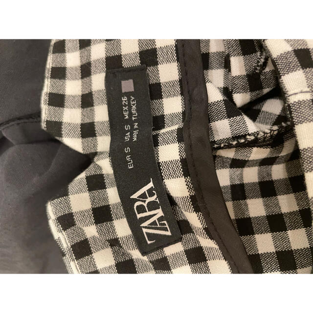 ZARA(ザラ)のZARA ハイライズギンガムチェックパンツ レディースのパンツ(カジュアルパンツ)の商品写真