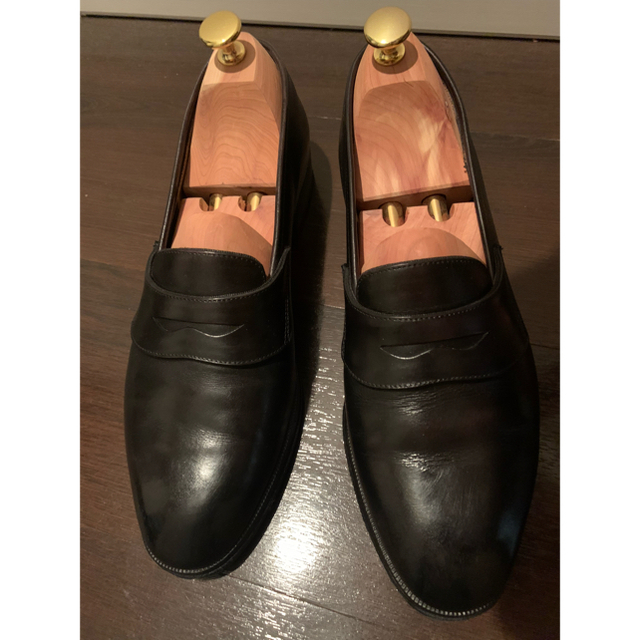 ENZO BONAFE(エンツォボナフェ)のLeyuccas Vintage slip-on レユッカス　ブラック メンズの靴/シューズ(スリッポン/モカシン)の商品写真