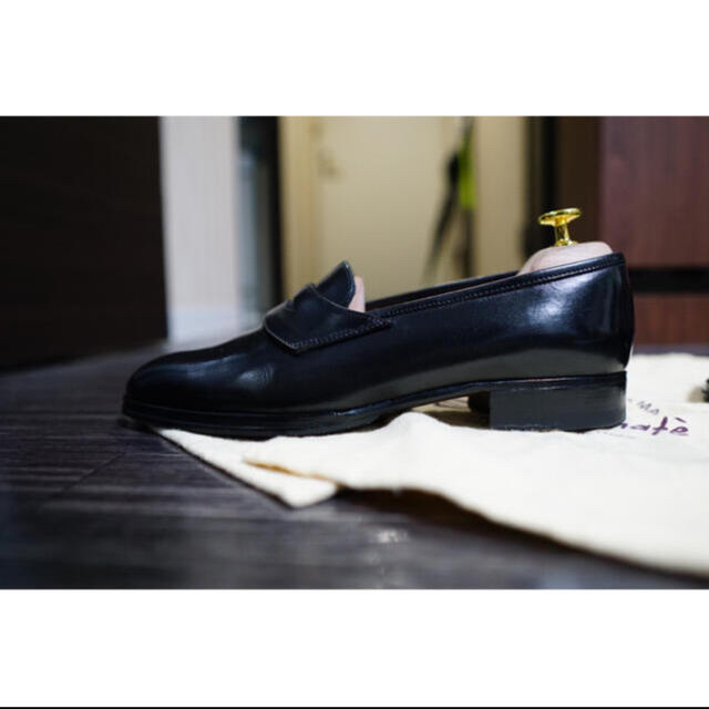 ENZO BONAFE(エンツォボナフェ)のLeyuccas Vintage slip-on レユッカス　ブラック メンズの靴/シューズ(スリッポン/モカシン)の商品写真