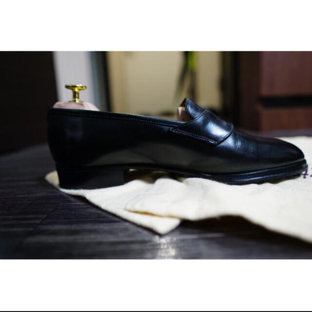 ENZO BONAFE(エンツォボナフェ)のLeyuccas Vintage slip-on レユッカス　ブラック メンズの靴/シューズ(スリッポン/モカシン)の商品写真