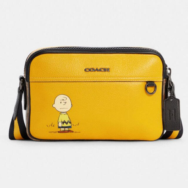 PEANUTS × COACH グラハムクロスボディチャーリーブラウン 日本販売 メンズ