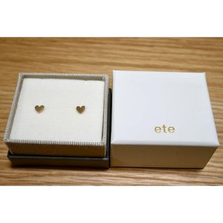 エテ(ete)のete 18k ハート ピアス(ピアス)