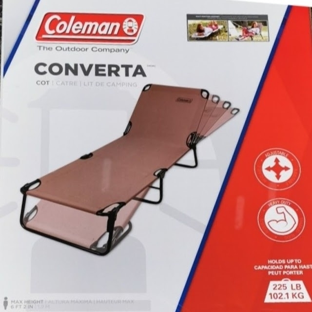 Coleman(コールマン)のColeman Converta Cot折りたたみ式リクライニングチェア インテリア/住まい/日用品のソファ/ソファベッド(リクライニングソファ)の商品写真