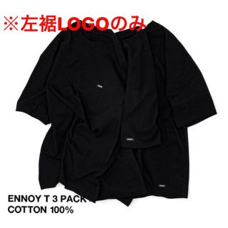 ワンエルディーケーセレクト(1LDK SELECT)のENNOY 3PACK T-SHIRTS バラ売り左裾LOGO(BLACK)(Tシャツ/カットソー(半袖/袖なし))