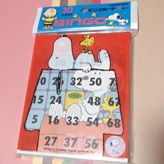 スヌーピー(SNOOPY)のスヌーピー　ビンゴカード30枚入(その他)