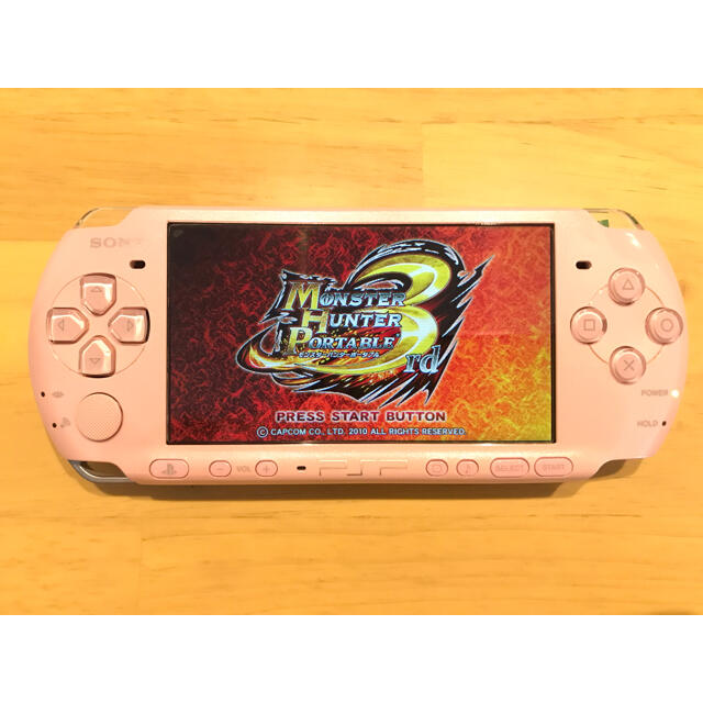 PlayStation Portable(プレイステーションポータブル)の【美品】SONY PSP-3000本体 ブロッサム・ピンク ZP エンタメ/ホビーのゲームソフト/ゲーム機本体(携帯用ゲーム機本体)の商品写真