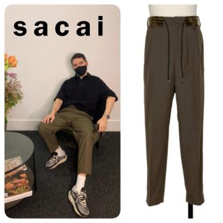 sacai - 新品 sacai Suiting Pants 21ss カーキ サイズ3 サカイの通販