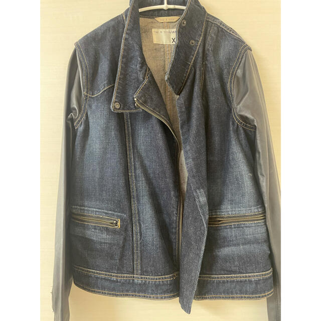 rag & bone★新品未使用★デニムジャケット　ライダース★ラムレザー