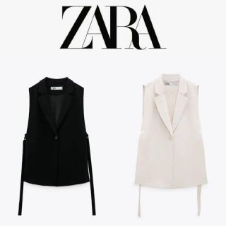 ザラ(ZARA)のZARA スリットベスト 新品 XS(ベスト/ジレ)