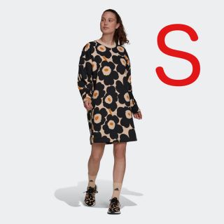 アディダス(adidas)の【新品未使用】adidas × marimekko フリースワンピース Sサイズ(ひざ丈ワンピース)