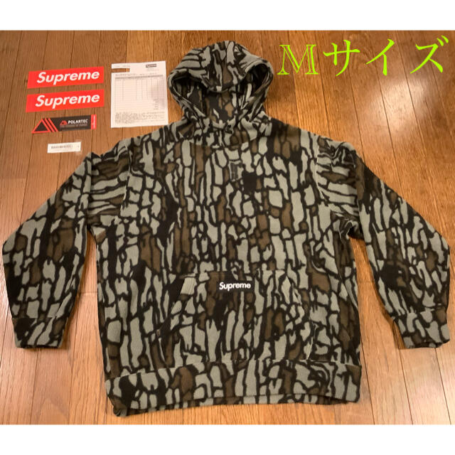 supreme polartec hooded sweatshirt L