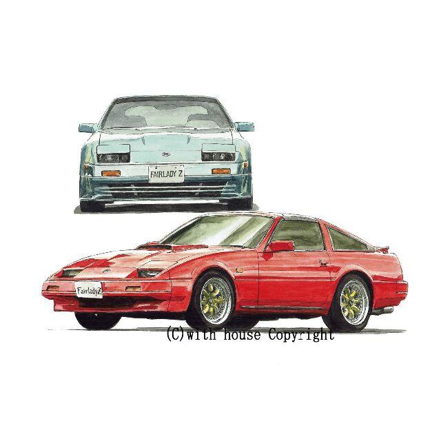 NC-774 300ZX Z31/ZR-Ⅱ限定版画 直筆サイン額装●作家平右ヱ門