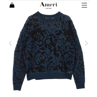 アメリヴィンテージ(Ameri VINTAGE)のChan.Kei 様専用‼️DEVORER FLOWER SHEER TOP(ニット/セーター)