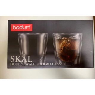 ボダム(bodum)のBODUM DOUBLE WALL ボダム ダブルウォールグラス 2個セット(食器)