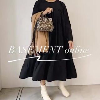 ザラ(ZARA)のbasement online ティアードワンピース(ロングワンピース/マキシワンピース)