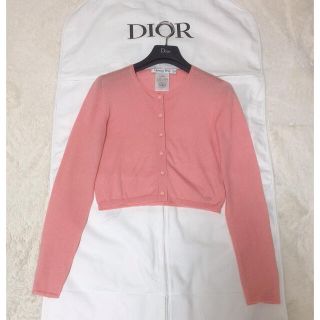 クリスチャンディオール(Christian Dior)のdior☆ロゴチャーム付きカーディガン(カーディガン)