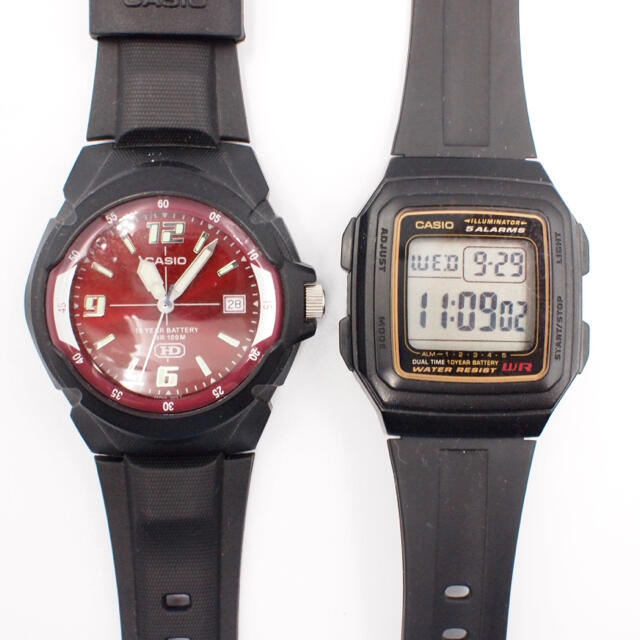 CASIO(カシオ)の【ちゃん様専用】チープカシオ F-201WA 腕時計  男女兼用 ブラック  メンズの時計(腕時計(アナログ))の商品写真