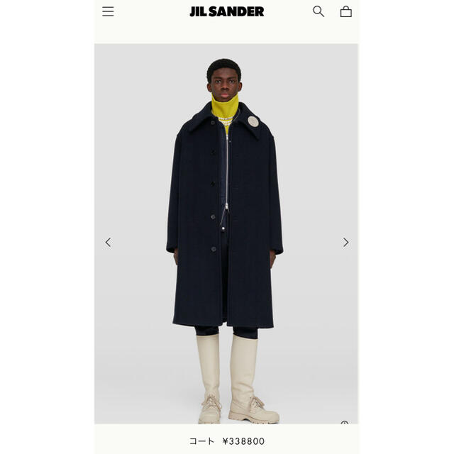 21AW JIL SANDER コート - ステンカラーコート