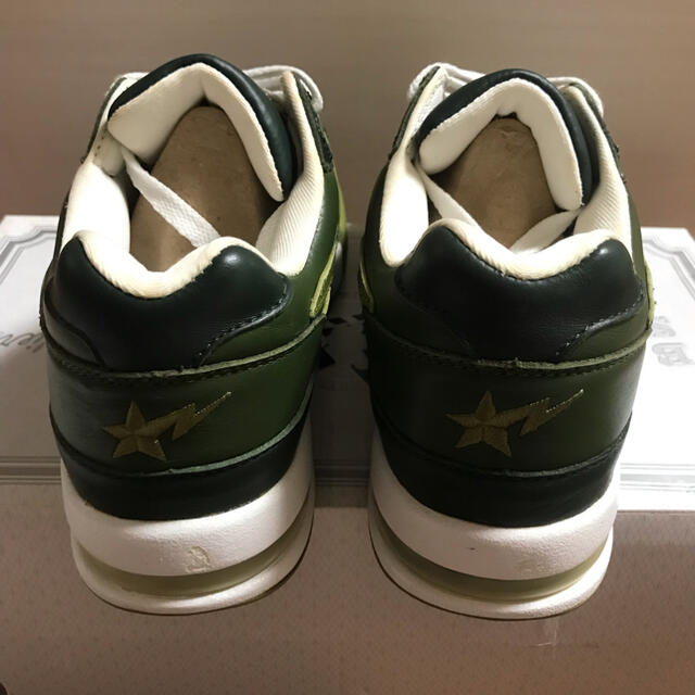 A BATHING APE BAPESTA ROADSTA 26cm GREENメンズ