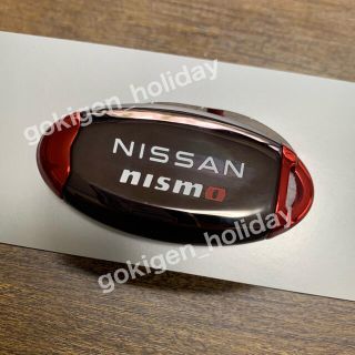 ニッサン(日産)の日産純正 NISMO インテリジェントキーケース(ダーククローム/レッド)(キーケース)