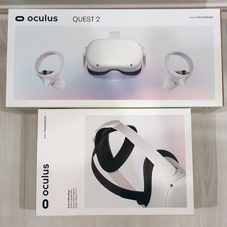 Oculus Quest2 64GB+純正Eliteストラップ+シリコン製カバー(家庭用ゲーム機本体)