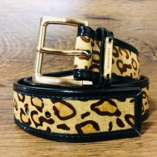 マイケルコース(Michael Kors)の【未使用】MICHAEL KORS/マイケルコース　レザーベルト　レオパード　豹(ベルト)