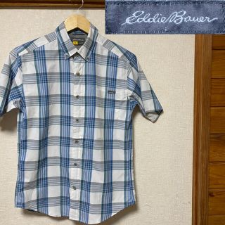 エディーバウアー(Eddie Bauer)のチェック　シャツ　青　エディーバウアー(シャツ)