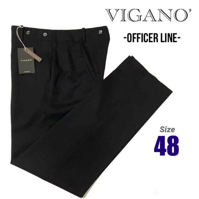新品 定価3.5万円 VIGANO / ヴィガーノ ノータック ウールスラックス