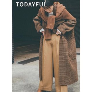 トゥデイフル(TODAYFUL)の【新品 タグ・値札付】 Twill Tuck Trousers TODAYFUL(カジュアルパンツ)