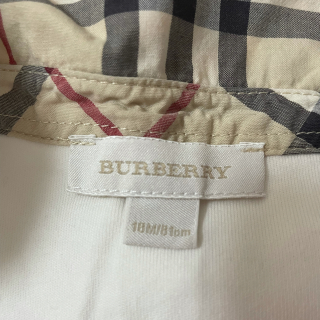 BURBERRY(バーバリー)のバーバリー ロンパース 足つきロンパース キッズ/ベビー/マタニティのベビー服(~85cm)(ロンパース)の商品写真