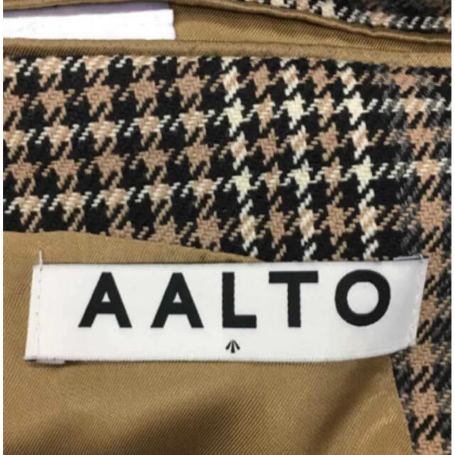 TOMORROWLAND(トゥモローランド)のAALTO チェスターコート チェック ロングコート レディースのジャケット/アウター(チェスターコート)の商品写真