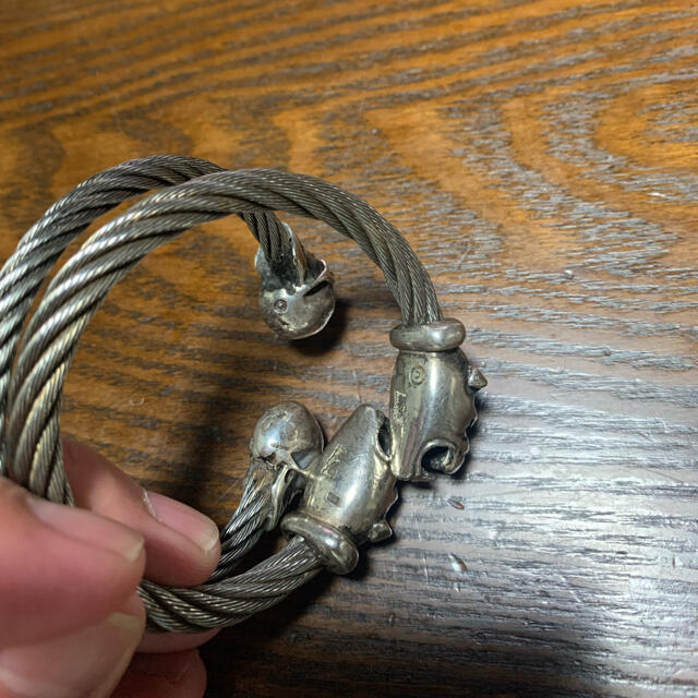 ガボールステンレスワイヤーバングル2セット