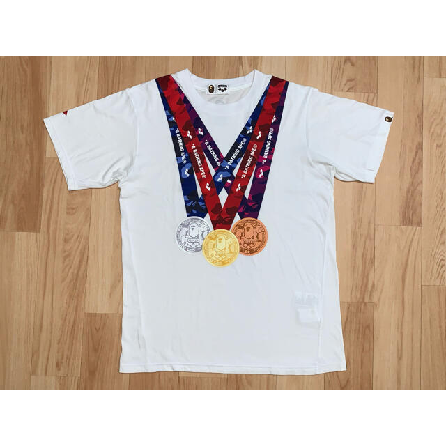 ★激レア★ APE × arena オリンピックメダル Tシャツ M シャーク | フリマアプリ ラクマ