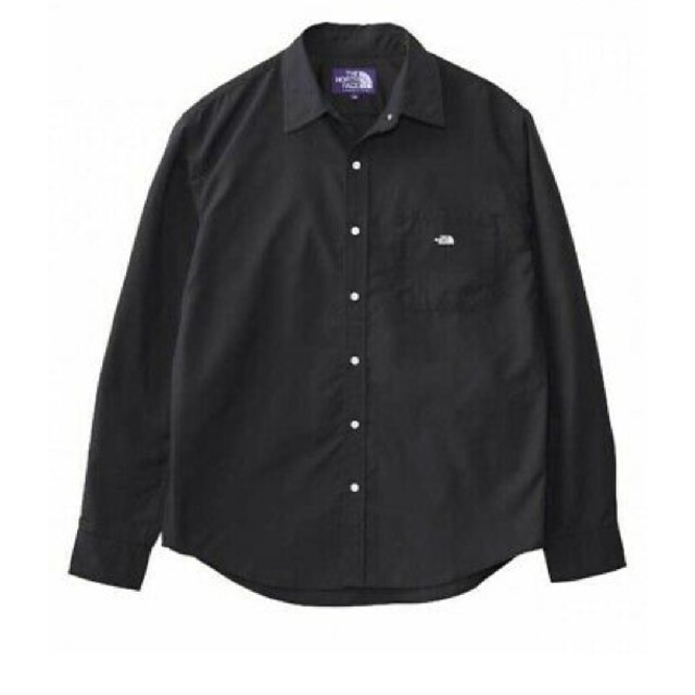 未使用　COTTON　Polyester Pin Ox shirt　XL 黒