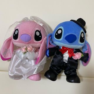 スティッチ(STITCH)のブライダル スティッチ＆エンジェル(ぬいぐるみ)