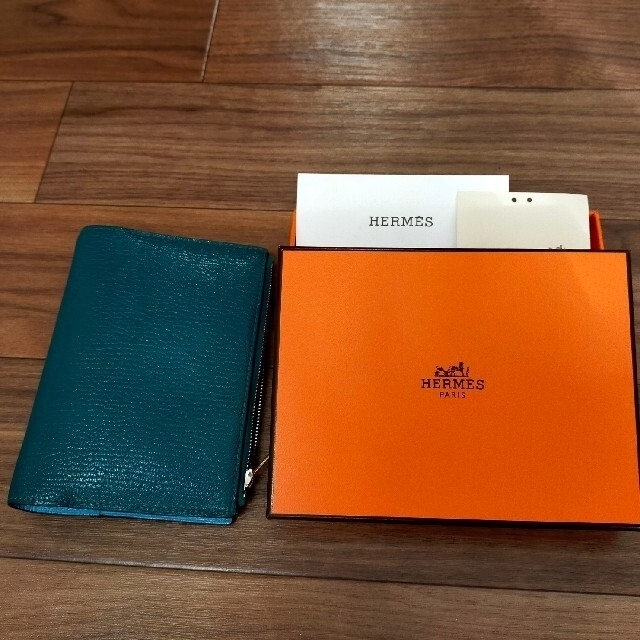 レディースHERMES　手帳カバー　ジップアジャンダカバー