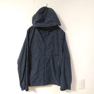 ザノースフェイス(THE NORTH FACE)の美品　ノースフェイス　コンパクトジャケット　ドット柄　ネイビー　サイズＭ(ナイロンジャケット)