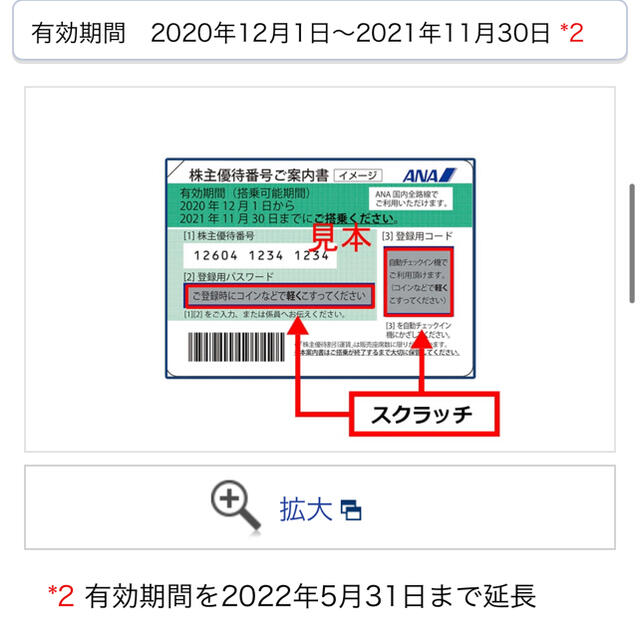 ANA(全日本空輸)(エーエヌエー(ゼンニッポンクウユ))のANA株主優待券　１枚 チケットの優待券/割引券(その他)の商品写真