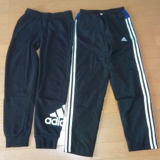 アディダス(adidas)の【中古】キッズ１５０ アディダス　スエットズボン２枚セット(その他)