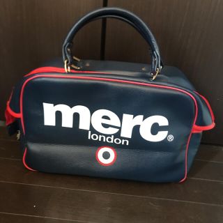 merc london   メルクロンドン　ボストンバッグ　オレンジ