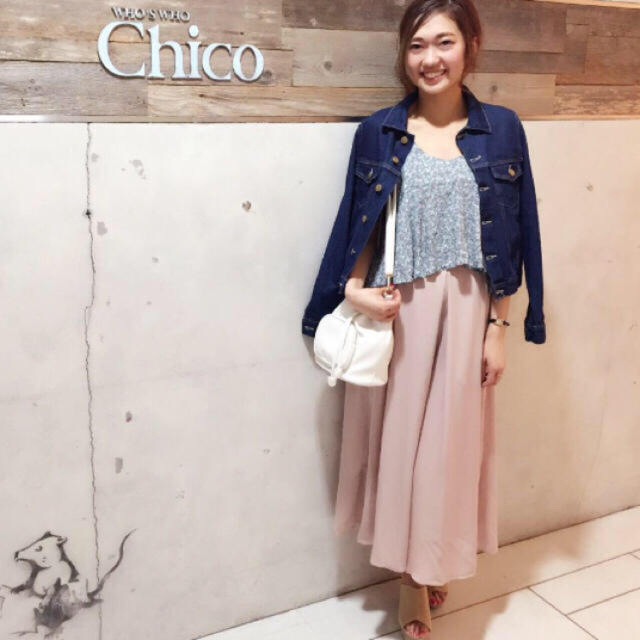 who's who Chico(フーズフーチコ)のチコ ピンクスカーチョ レディースのスカート(ロングスカート)の商品写真
