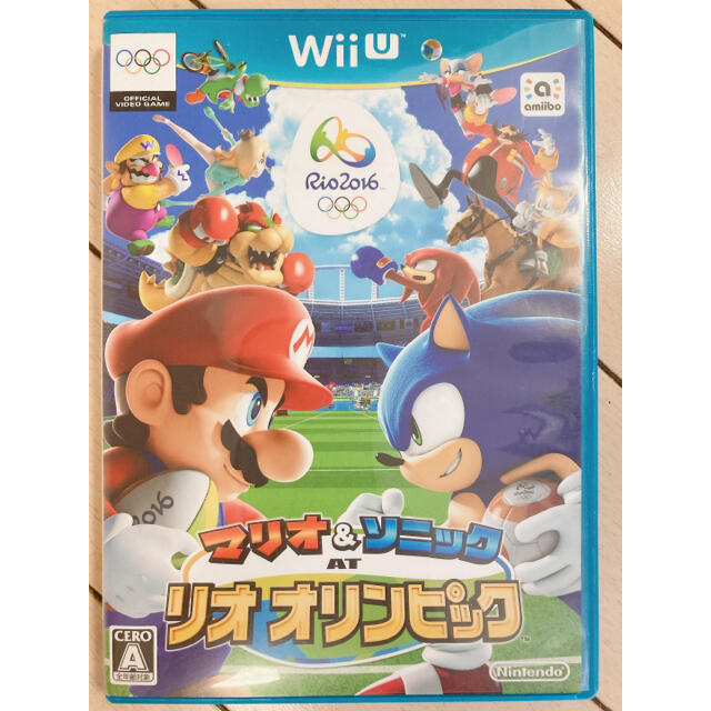 Wii U(ウィーユー)のマリオ＆ソニック AT リオオリンピック　ジャンク品 エンタメ/ホビーのゲームソフト/ゲーム機本体(家庭用ゲームソフト)の商品写真