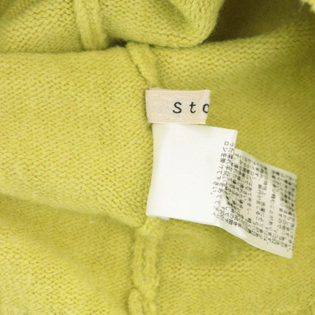 Stola.(ストラ)のストラ タートルネックナイロンニット セーター 長袖 ハイゲージ F 黄緑 レディースのトップス(ニット/セーター)の商品写真