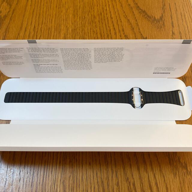 Apple Watch(アップルウォッチ)のApple Watch正規バンド（ブラックレザーループ44mm） メンズの時計(レザーベルト)の商品写真