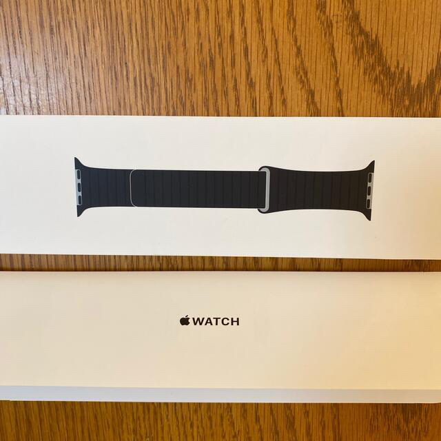 Apple Watch(アップルウォッチ)のApple Watch正規バンド（ブラックレザーループ44mm） メンズの時計(レザーベルト)の商品写真