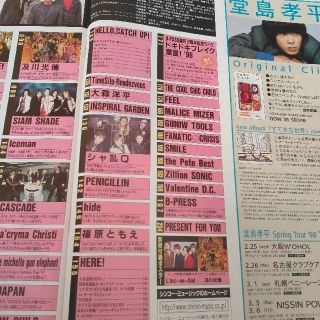 【美品】1996.6月号 B.PASS LUNA SEA バックステージパス