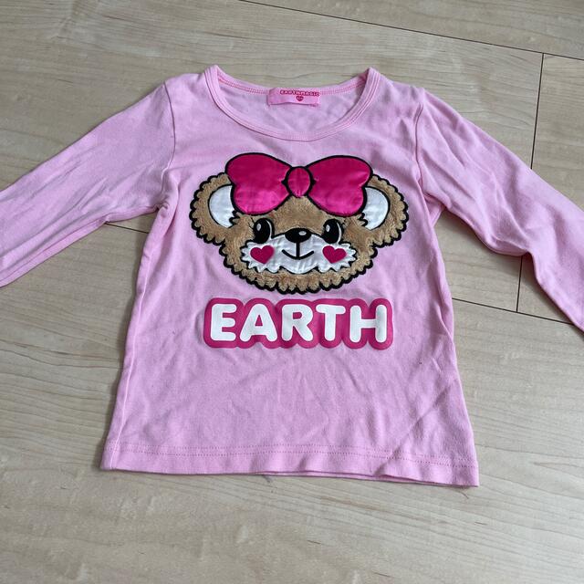 EARTHMAGIC(アースマジック)のマフィーちゃんロンT 120 キッズ/ベビー/マタニティのキッズ服女の子用(90cm~)(Tシャツ/カットソー)の商品写真