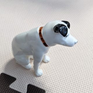 ビクター(Victor)のビクター犬 陶器 置物 割れあり(ノベルティグッズ)